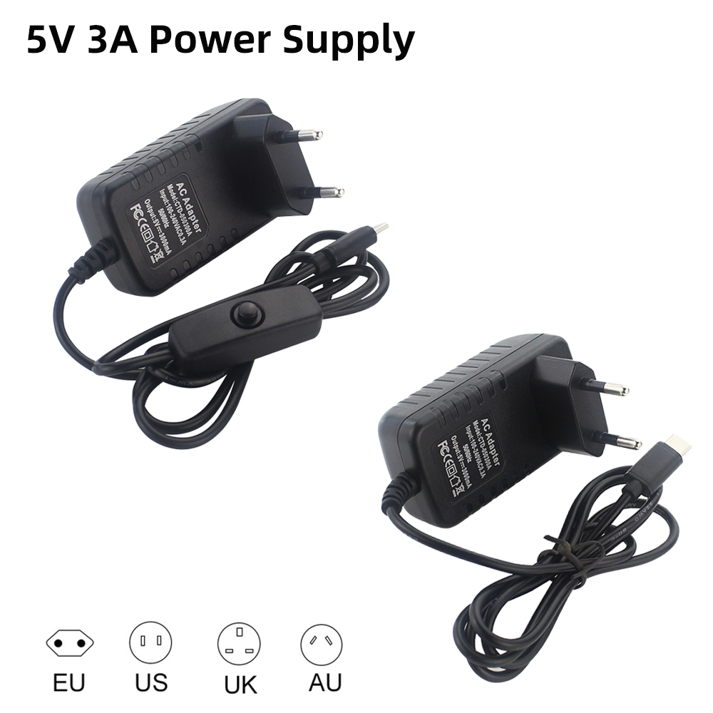 5V 3A Raspberry Pi 4 Power Sup - огляд і ціна Pi Power Supply