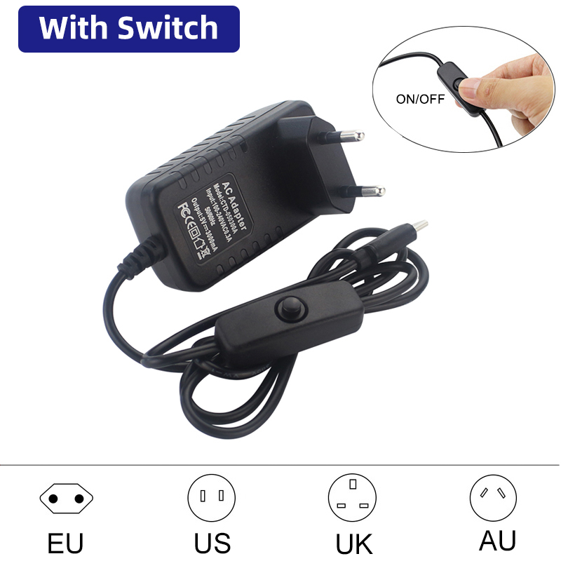 5V 3A Raspberry Pi 4 Power Sup - огляд і ціна Pi Power Supply
