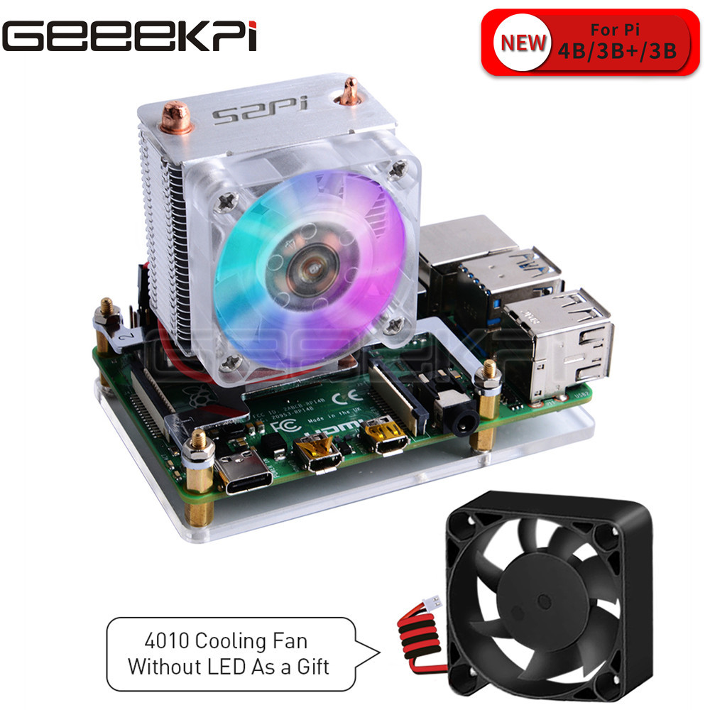 GeeekPi Clear Black Ice Tower  - огляд і ціна Pi 5 Case
