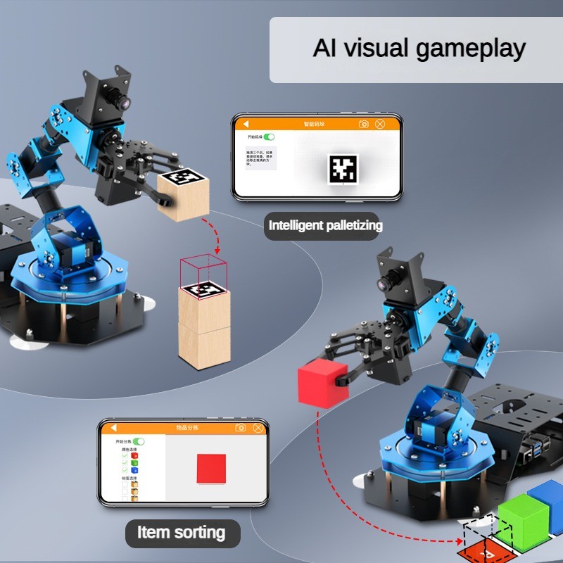 6 Dof Robot Arm with Servo Cla - огляд і ціна Raspberry Pi Kit