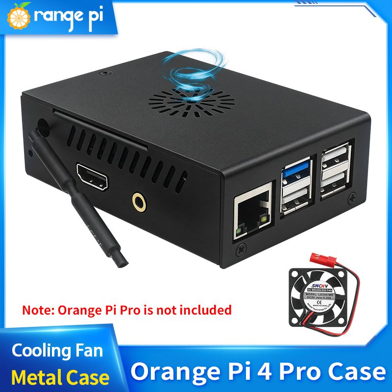 Orange Pi 4 Pro Metal Case Bla - огляд і ціна Pi Cooler