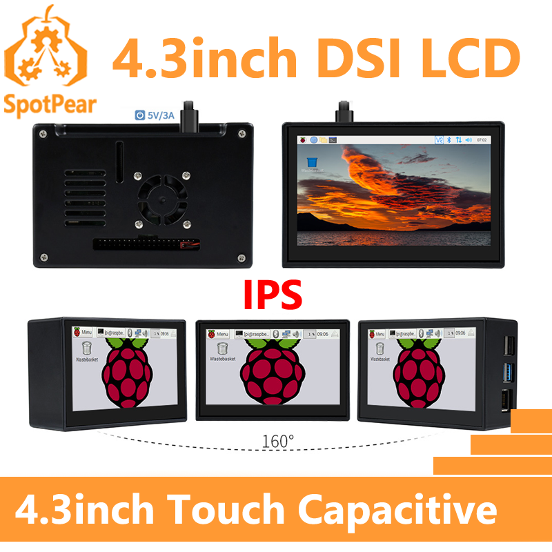Raspberry Pi 4.3inch DSI Displ - огляд і ціна Pi 5 Case