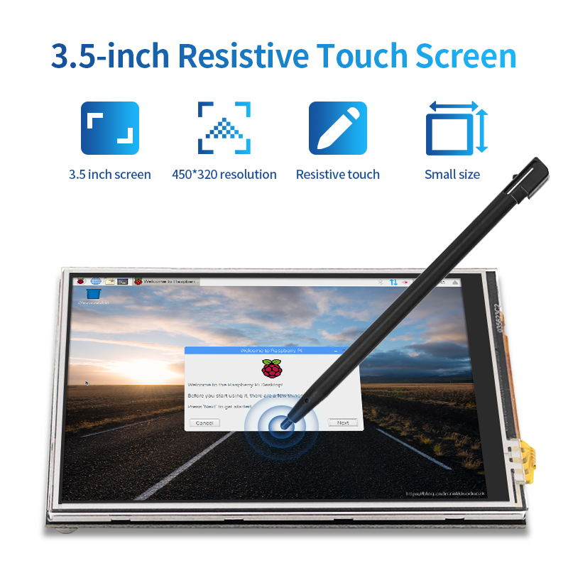 3.5 inch Raspberry Pi 4 Touch  - огляд і ціна Pi 4 Case