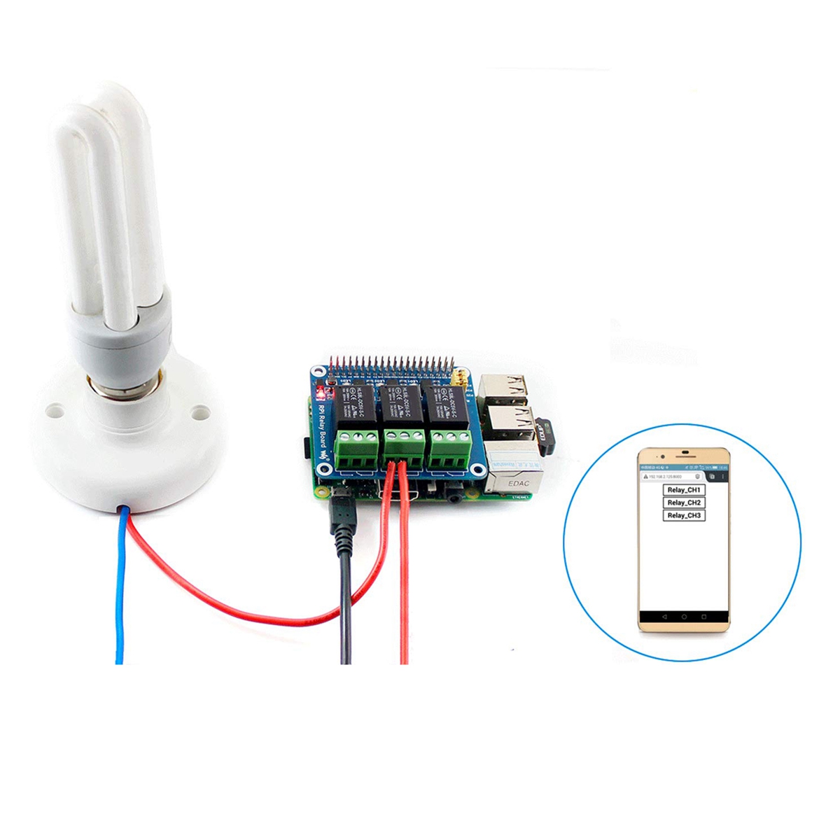 Waveshare 5V 3-Channel Relay M - огляд і ціна Raspberry Pi Kit