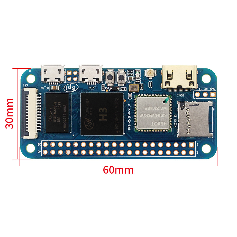 Banana Pi-M2 Zero H3 Quad-Core - огляд і ціна Pi Zero