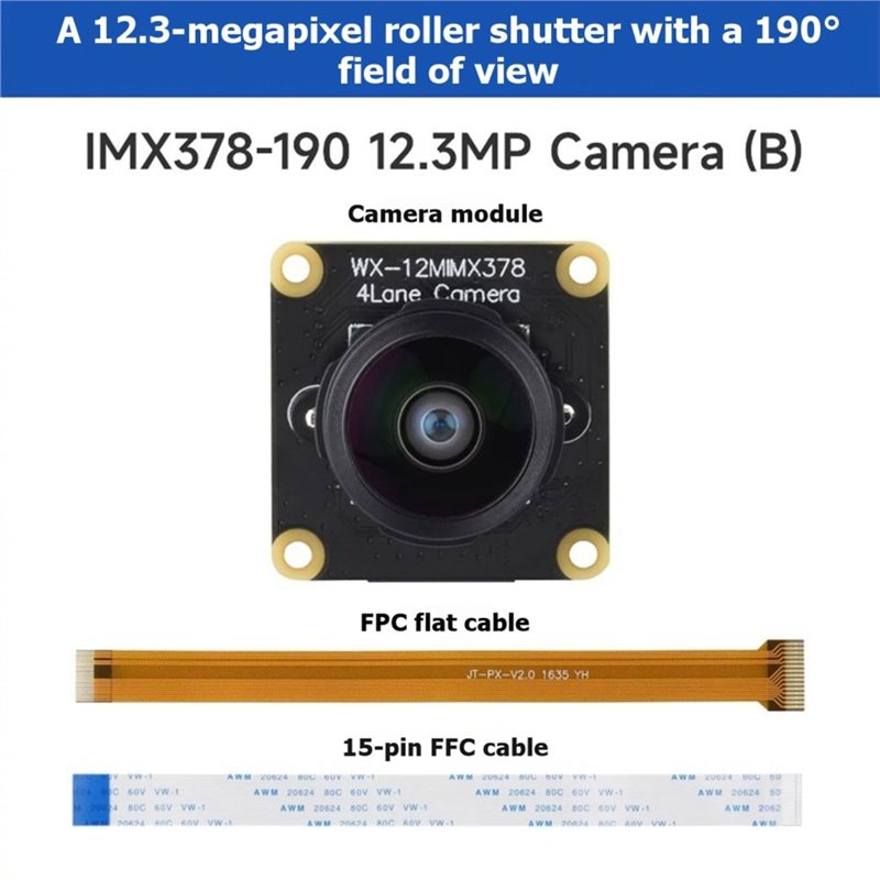 IMX378-190 12.3MP Camera Fishe - огляд і ціна Pi Camera Module