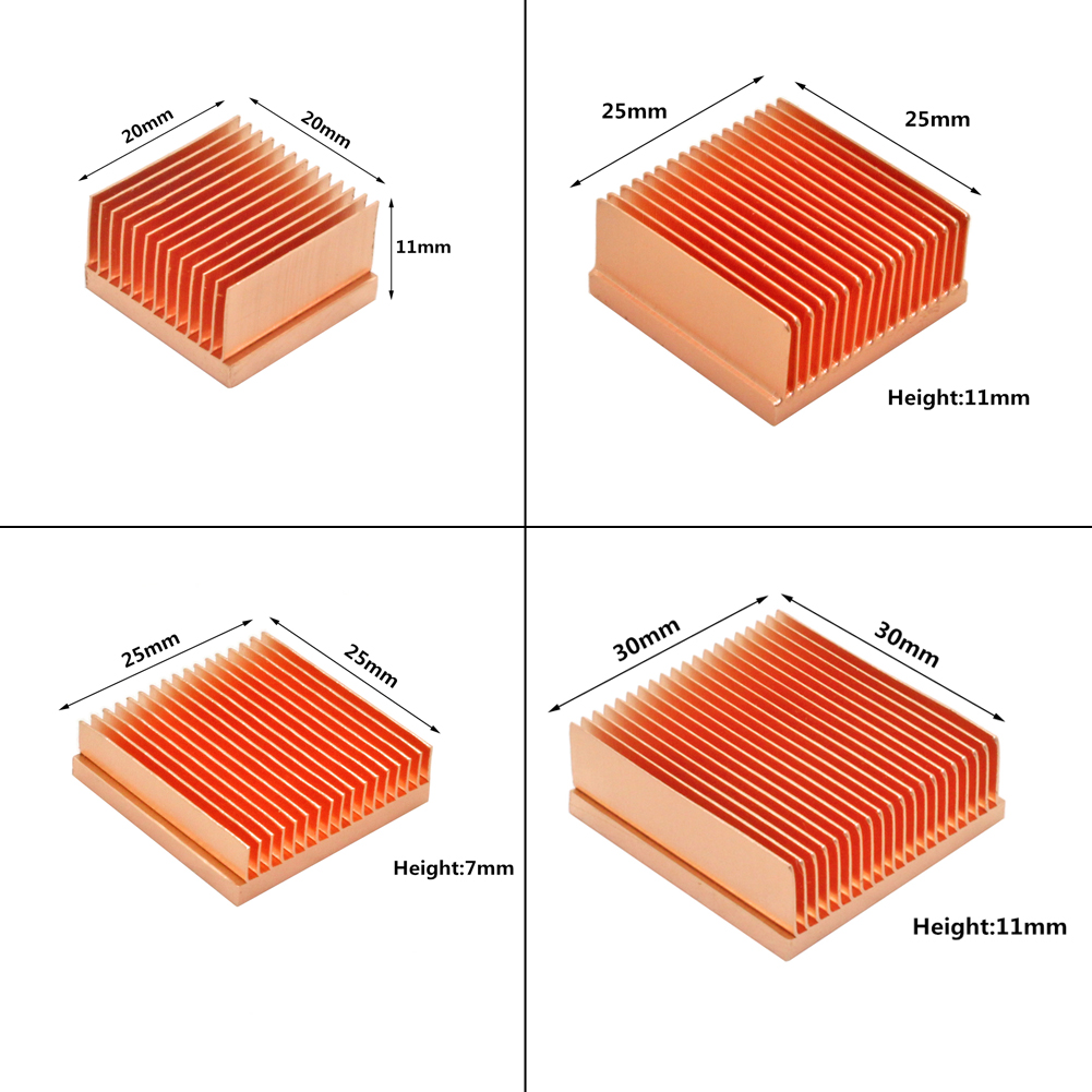 Pure Copper Heatsink DIY Heat  - огляд і ціна Pi Cooler